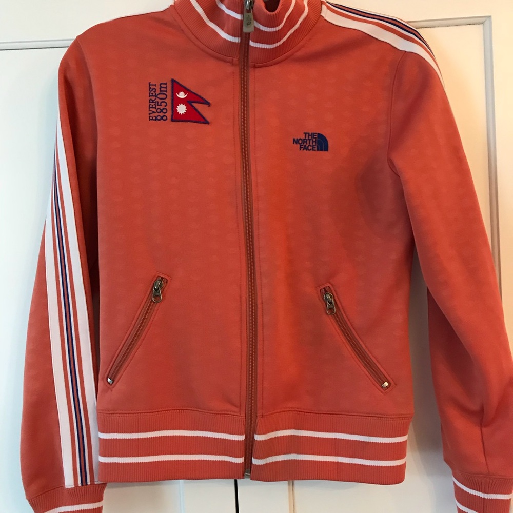 North face woman track zip up jacket